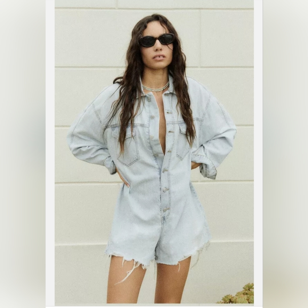 RARE!! Zara denim jumpsuit